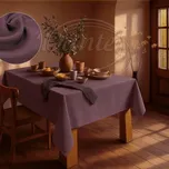 Dante Lněný ubrus tm. Starorůžový,120x140