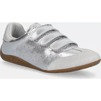 Pánská obuv Kožené sneakers boty Steve Madden Flagship SM11003816.SL1 stříbrná SLV, EUR 37