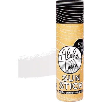Přípravek na opalování ALOHA Sun Stick SPF 50+ Sea Shell - bílá