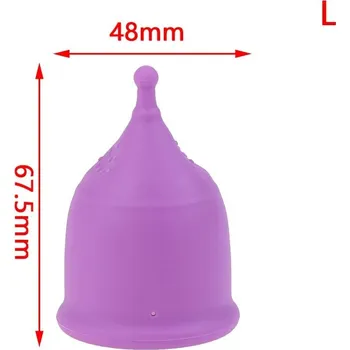 Menstruační kalíšek Menstruační kalíšek pro ženy skládací | menstruační pomůcka, dámská hygiena - fialová L