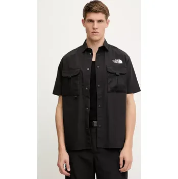 Pánská košile Košile The North Face TNF X NSE pánská, černá barva, relaxed, s klasickým límcem, NF0A8BK1JK31 99X, vel. L