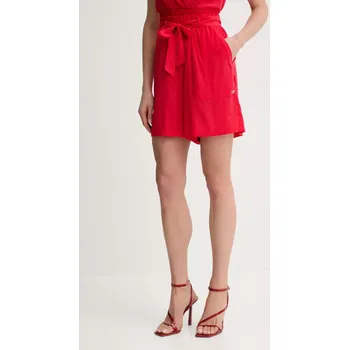 Dámské kraťasy Kraťasy Liu Jo dámské, červená barva, high waist, VA5172.T2920 29X, vel. L
