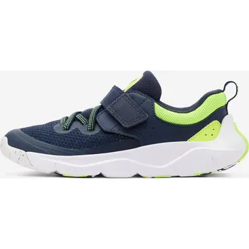 Dětská běžecká obuv DECATHLON Dětské boty šněrovací a na suchý zip Playful Fast 36 MODRÁ|ZELENÁ|ŽLUTÁ