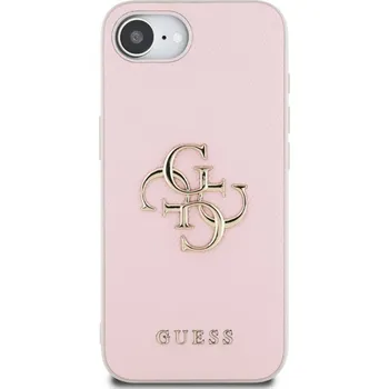 Telefonní příslušenství Guess PU Grained 4G Metal Logo Zadní Kryt pro iPhone 16e Růžová Stylový zadní kryt Guess pro iPhone spojuje prémiovou ochranu s ikonickým módním designem. Ideální volba pro ty, kteří chtějí chránit t