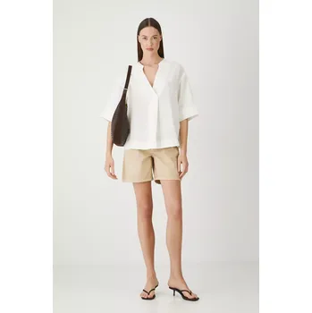 Dámská halenka Lněná halenka Medicine bílá barva, hladká RS25.BKD901 00X, vel. M