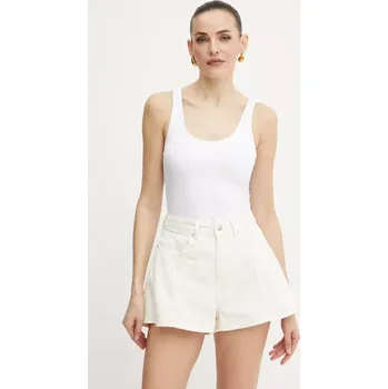 Top Armani Exchange bílá barva, XW000829 AF13729 XW000829.AF13729.NOS 00X, vel. S