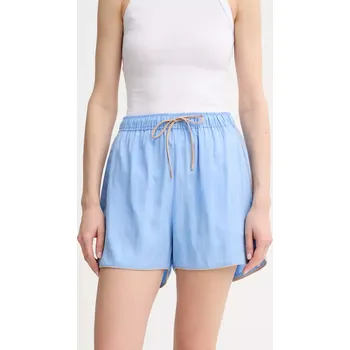 Pánské kraťasy Šortky s příměsí lnu MUNTHE UPPI 255140625523 modrá 55X, vel. 40