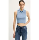 Top Tommy Jeans DW0DW20295 modrá 95X, vel. L