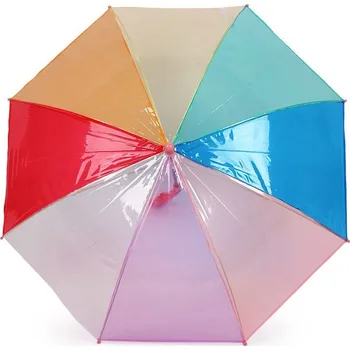 Deštník Dětský průhledný deštník duha - 3 meruňková