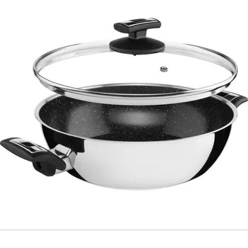 Pánev Kolimax Pánev CERAMMAX PRO COMFORT, s poklicí, průměr 26 cm, objem 3.4 l, černý GRANIT + Kuchyňská chňapka v hodnotě 99,-