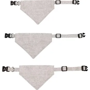Obojek pro psa Obojek FLAMINGO Nelson se šátkem šedý (XS) 1,5x25-40cm