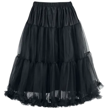 Dámská sukně Středně dlouhá sukně Rockabilly z Hell Bunny - Penelope Petticoat - Ženy - černá
