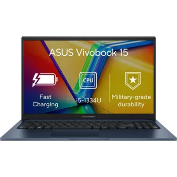 Notebook ASUS NTB Vivobook 15 (X1504VA-NJ2656W), i5-1334U, 15.6" 1920x1080, 16GB, 512GB SSD, Iris X, W11 Home, Quiet Blue