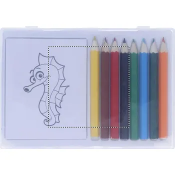 Kresba Sada dřevěných pastelek 15 LID PAD, 70x70mm Tamponový tisk, 1 barva