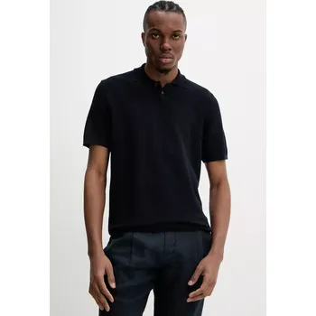 Pánské tričko Polo tričko s lněnou směsí A.P.C. polo jay VIAJC.H23315 námořnická modř 59X, vel. M