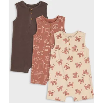 Chlapecké tričko Sinsay - Sada 3 overalů - béžová - 073DZ-02X - 073DZ-02X-80