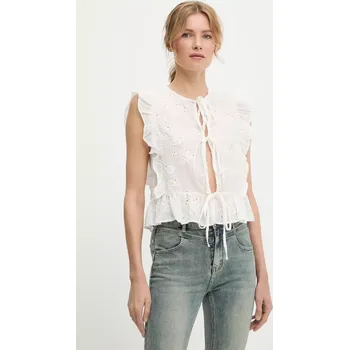 Bavlněná košile Answear.LAB 24223.tos bílá 00X, vel. L