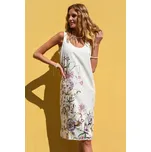 LETNÍ BÍLÉ LNĚNÉ ŠATY BEZ RUKÁVŮ Zabaione