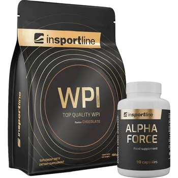 Protein inSPORTline SADA: Protein WPI 700g + Stimulant AlphaForce, 90 kapslí čokoláda