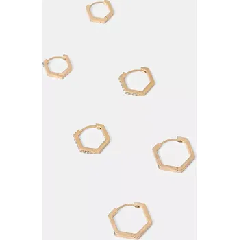 Náušnice Náušnice AllSaints 3-pack 37527083BRS711 zlatá GLD, vel. ONE SIZE