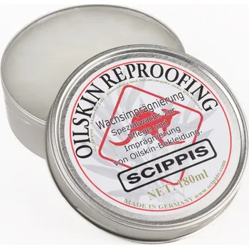 Přípravek pro údržbu obuvi Scippis Impregnační vosk na oilskin - REPROOFING WAX 80 ml.