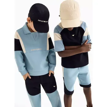 Chlapecké tričko Dětské bavlněné tričko Emporio Armani tmavomodrá barva, s aplikací, EB000141 AF13715 EB000141.AF13715 59X, vel. 130