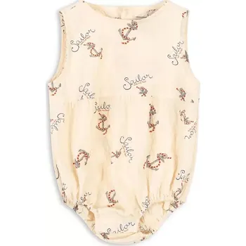 Kojenecký body Body Konges Sløjd ELLIOT ROMPER GOTS KS103065 béžová 02X, vel. 80