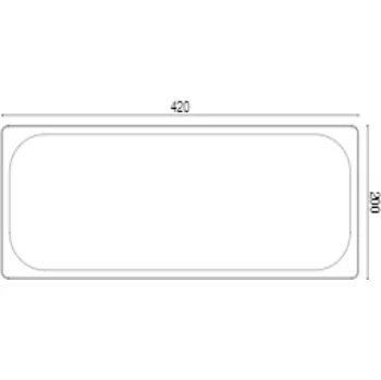 Nádoba na led GN ZMRZLINOVÁ 420X200X170 NEREZ | ABNER, 21030