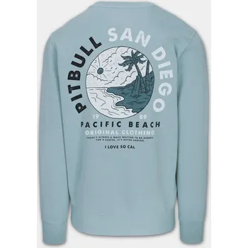 Pánská mikina PitBull West Coast Pánska mikina PLANET SURF - modrá - PWC_PMPLANSURF_LBLUE Velikosti: L