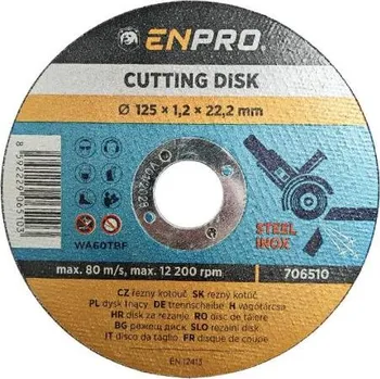 Řezný kotouč Kotouč na kov řezný Ø 125 x 1,2 x 22,2 mm, ENPRO
