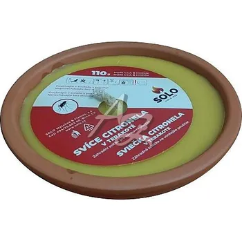 Svíčka SOLO zahradní svíce citronela Teracota 110 g
