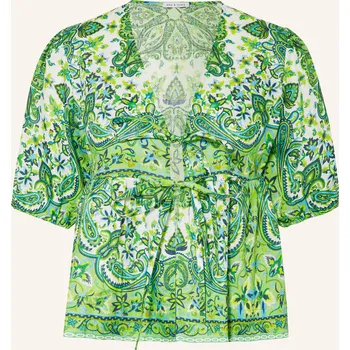 Dámská halenka Mrs & Hugs Dámská Halenka Ze Lnu, světle zelená / tmavě...