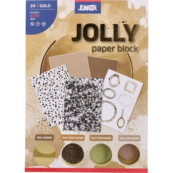 Blok Dekorační papír zlatý (blok A5)