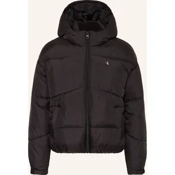 Calvin Klein Dívčí Prošívaná Bunda, černá, 140