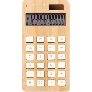 Kalkulačka 12ti místná bambus. kalkulačka Laserové gravírování (max. 1 barva, 10x35mm) 1 barva 5 ABOVE DISPLAY