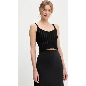 Dámská halenka Halenka Answear.LAB dámská, černá barva, hladká 9539.hos 99X, vel. S/M