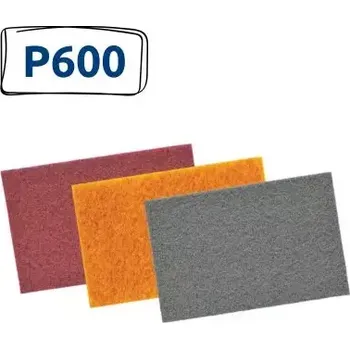Brusný papír Netkané brusné rouno | obdélník | 150x230mm | P600 šedý Smirdex (055463)