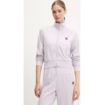 Dámská mikina Mikina Fila Lorce dámská, fialová barva, hladká, FAW1011 04X, vel. XS