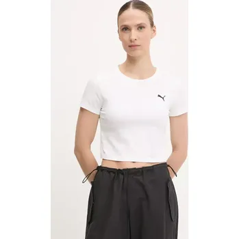 Pánské tričko Tričko Puma 629745 bílá 00X, vel. L