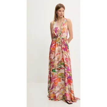 Dámské šaty Šaty Answear.LAB oranžová barva, maxi 58069.TKK 22X, vel. XL