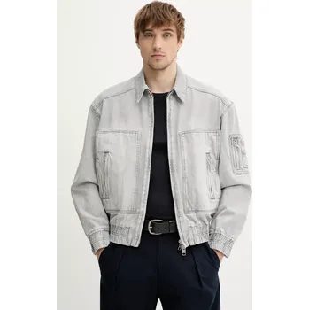 Dámská casual bunda Džínová bunda IRO šedá barva, přechodná, MP07AKSEL 09J, vel. XXL