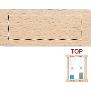 Sada 2 přesýpacích hodin 3000 TOP, 20x60mm Tamponový tisk, 3 barvy
