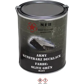 Vybavení pro přežití Barva v plechovce MFH 1 litr - olivegrün