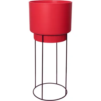 Obal na květináč Obal B.For Studio Round - brilliant red 30 cm