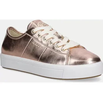 Pánské tenisky Kožené sneakers boty Gant Avino zlatá barva, 30531830.G23 GLD, EUR 36