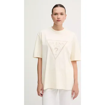 Bavlněné tričko Guess Originals M5GI10.K8FQ4 béžová 01X, vel. XS