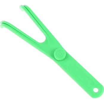 Dentální hygiena Držák na zubní nit pro snadné čištění mezizubních prostor | zubní pomůcka, čistící pomůcka - Zelený