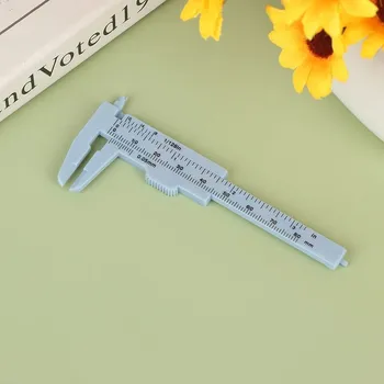 Přesné měřítko pro obočí s vernier měrkou | kosmetická pomůcka, měřicí nástroj - Modrý