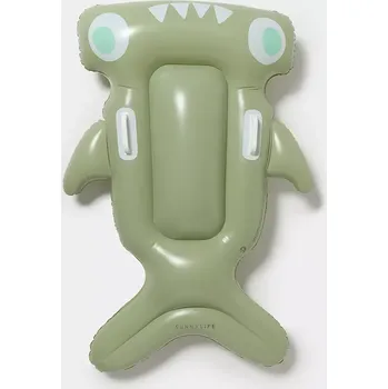 Dětská nafukovací matrace na plavání SunnyLife Salty the Shark Khaki S51KLOGR zelená 81X, vel. ONE SIZE