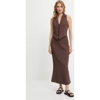 Dámská sukně Vesta a sukně Answear.LAB dámská, hnědá barva 1185.hos 89X, vel. L